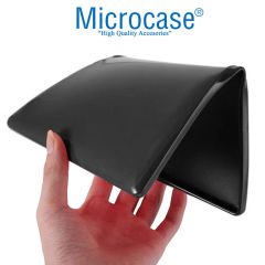 Microcase Lenovo Tab 4 10 Plus TB-X704F 10.1 Tablet Silikon Tpu Soft Kılıf - Siyah + Nano Esnek Ekran Koruma Filmi