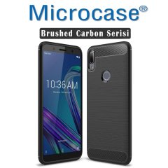 Microcase Zenfone Max Pro ZB602KL Brushed Silikon Kılıf + CAM