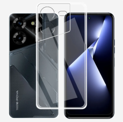 Microcase TECNO Pova 5 Pro Slim Serisi Soft TPU Silikon Kılıf - Şeffaf AL3324