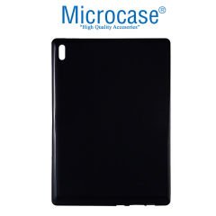 Microcase Lenovo Tab 4 10 Plus TB-X704F 10.1 Tablet Silikon Tpu Soft Kılıf - Siyah + Ekran Koruma Filmi