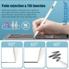 Microcase iPad iOS Tabletler için Manyetik Dijital Göstergeli Aktif Stylus Dokunmatik Kalem - AL4114