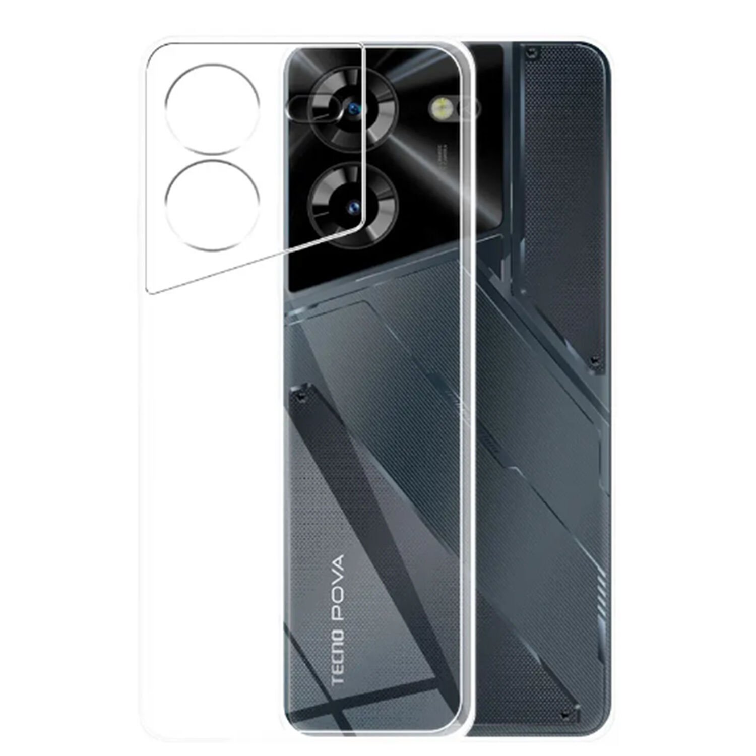 Microcase TECNO Pova 5 Slim Serisi Soft TPU Silikon Kılıf - Şeffaf AL3324