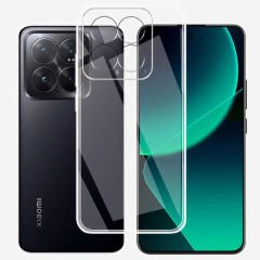 Microcase Xiaomi 14 Global Slim Serisi Soft TPU Silikon Kılıf - Şeffaf AL3324