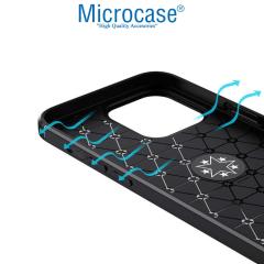 Microcase iPhone 13 Pro Max Focus Serisi Yüzüklü Silikon Kılıf - Siyah