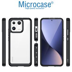 Microcase Xiaomi 13 Global Shield Serisi Darbeye Dayanıklı Köşe Korumalı Yarı Esnek Plastik TPU Kılıf - AL8100