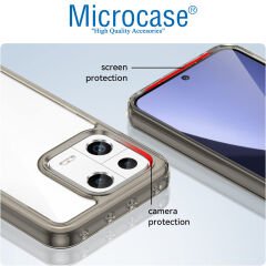 Microcase Xiaomi 13 Global Shield Serisi Darbeye Dayanıklı Köşe Korumalı Yarı Esnek Plastik TPU Kılıf - AL8100