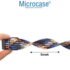 Microcase Xiaomi Watch S1 Active için Esnek Örgülü Kumaş Kordon Kayış - KY29