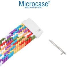 Microcase Xiaomi Watch S1 Active için Esnek Örgülü Kumaş Kordon Kayış - KY29