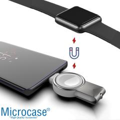 Microcase Apple Watch Series 8 41mm - 45mm 2in1 Type-C&USB Manyetik Şarj Aygıtı AL2730 Beyaz
