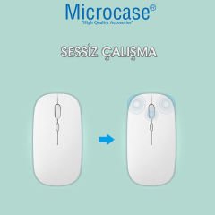 Microcase 800-1200-1600 DPI Bluetooth Kablosuz Mouse - AL2722 Pembe