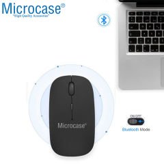 Microcase 800-1200-1600 DPI Bluetooth Kablosuz Mouse - AL2722 Pembe