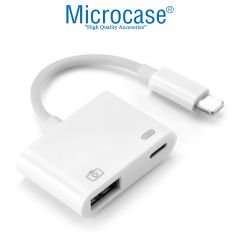 Microcase USB 3.0 iPhone iPad Lightning Şarj ve Kamera Adaptörü PD30 - AL4115