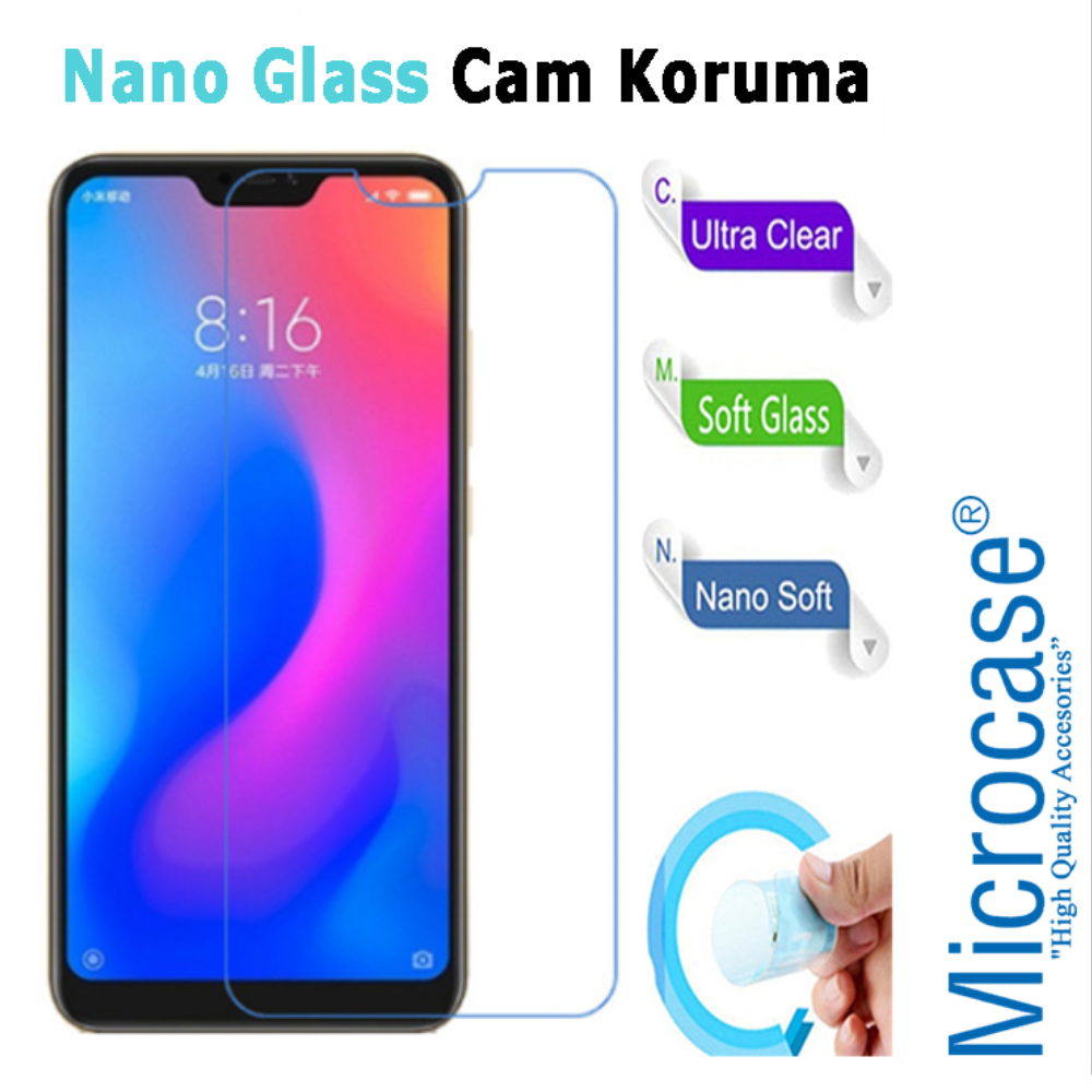 Xiaomi Redmi 6 Pro Nano Glass Cam Ekran Koruma Filmi