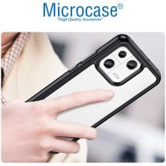 Microcase Xiaomi 13 Pro Global Shield Serisi Darbeye Dayanıklı Köşe Korumalı Yarı Esnek Plastik TPU Kılıf - AL8100