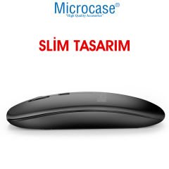 Microcase 800-1200-1600 DPI Bluetooth Kablosuz Mouse - AL2722 Lila