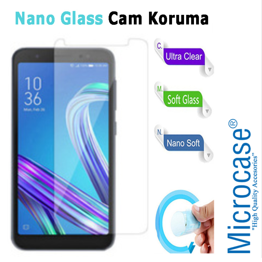 Asus ZenFone Live (L1) ZA550KL Nano Glass Cam Ekran Koruma Filmi