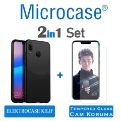 Microcase Huawei Honor Play Elektrocase Silikon Kılıf + Cam Korum