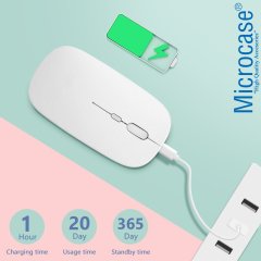Microcase 1600 DPI Şarj Edilebilir 2.4 GHz Çift Modlu Bluetooth Kablosuz Mouse - Model AL2675 Mor