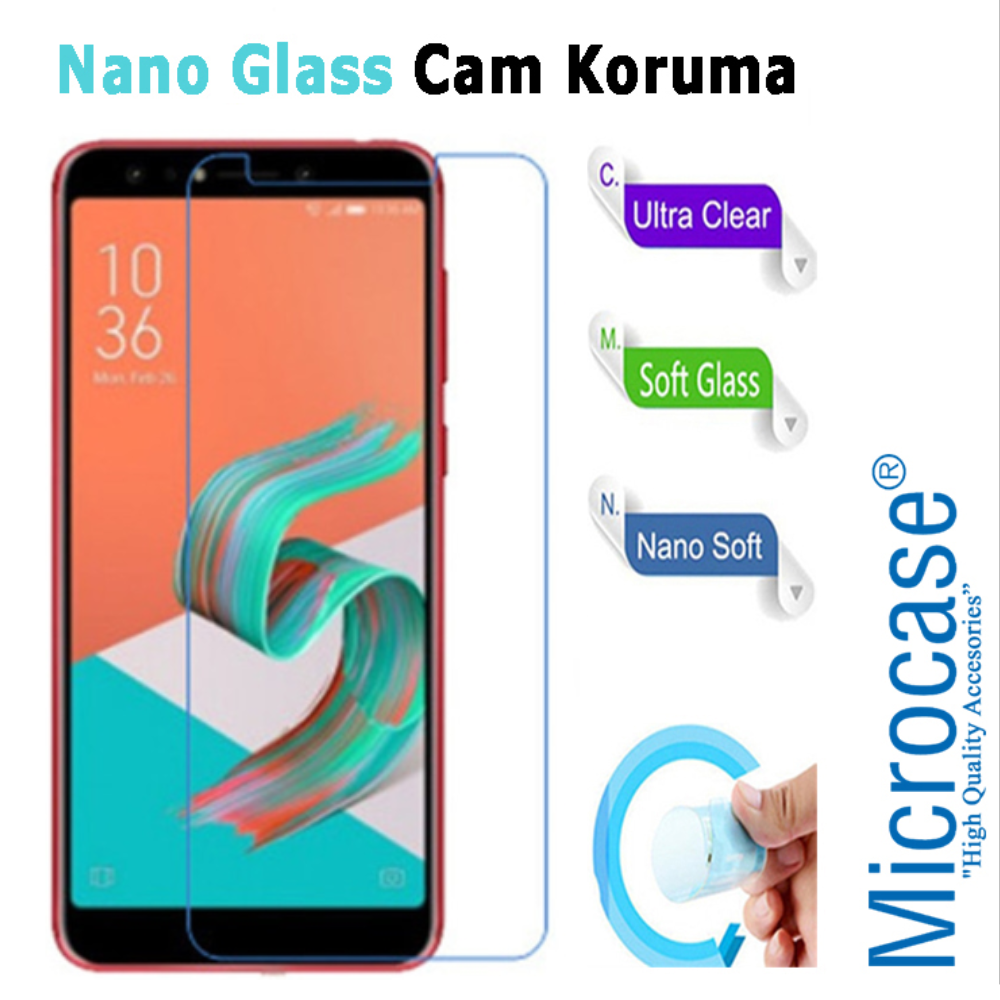 Asus Zenfone 5 Lite ZC600KL Nano Glass Cam Ekran Koruma Filmi