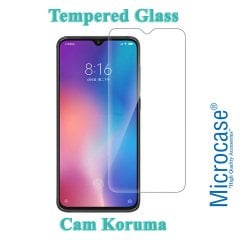 Microcase Xiaomi Mi 9 Anka Serisi Yüzük Standlı Armor Kılıf Siyah + Tempered Glass Cam Koruma (SEÇENEKLİ)