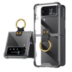 Microcase Samsung Galaxy Z Flip4 Parmak Tutuculu Askılı Köşe Korumalı Kılıf - AL3160
