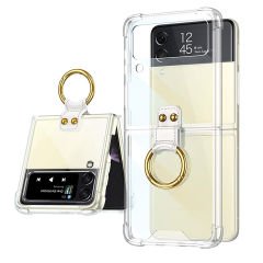 Microcase Samsung Galaxy Z Flip4 Parmak Tutuculu Askılı Köşe Korumalı Kılıf - AL3160