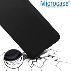 Microcase Tecno Camon 19 Neo Matte Serisi Silikon TPU Kılıf - Siyah AL3367