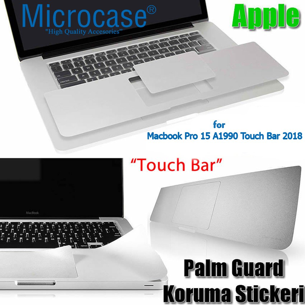 Macbook Pro 15 A1990 Touch Bar 2018 Klavye Altı + Track Ped Film