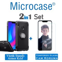 Microcase Honor Play Yüzük Standlı Armor Silikon Kılıf + CAM