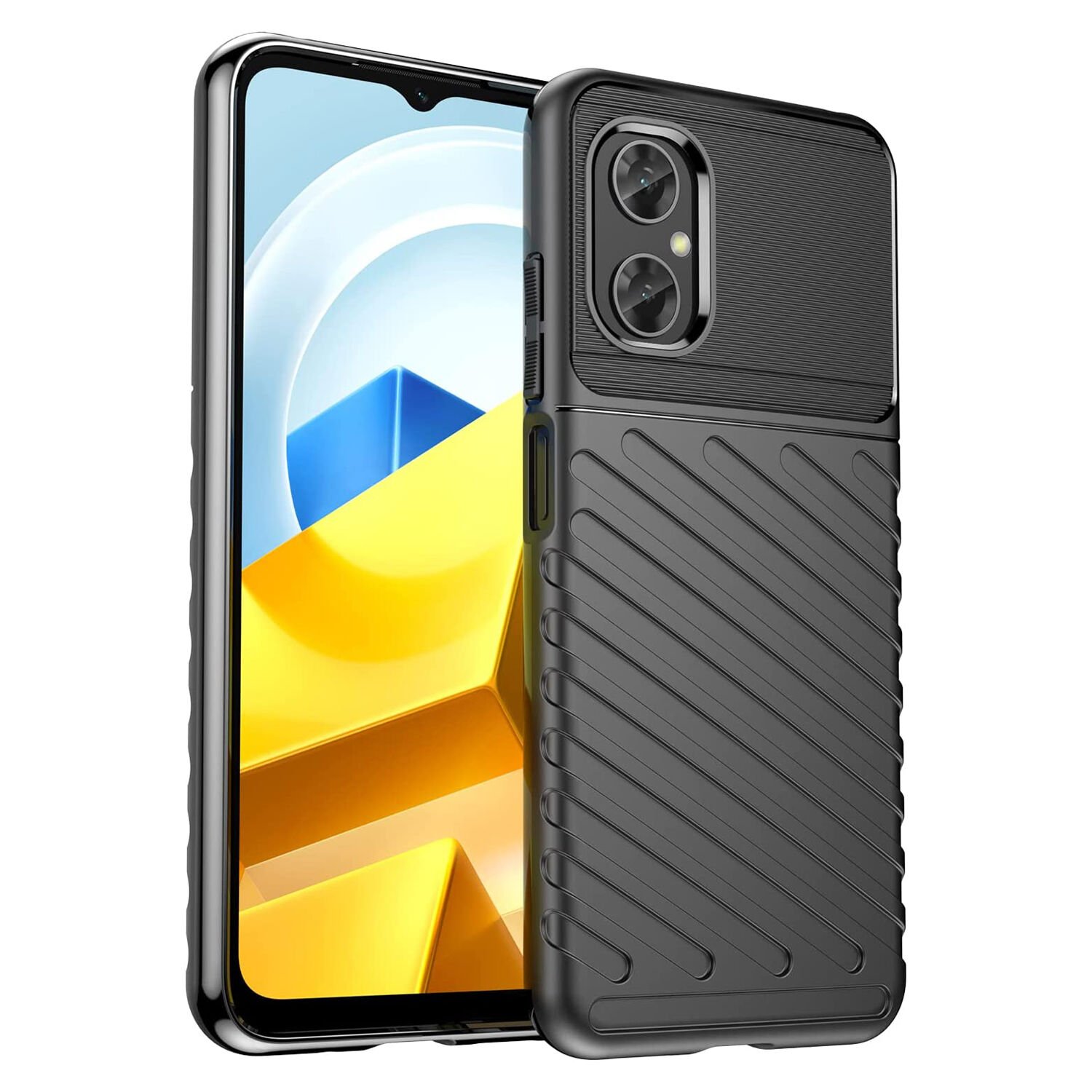 Microcase Xiaomi Redmi Note 11R - Poco M4 5G Thunder Serisi Darbeye Dayanıklı Silikon Kılıf - AL3421