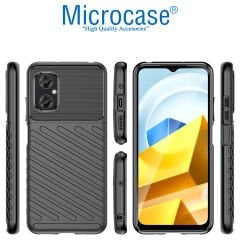 Microcase Xiaomi Redmi Note 11R - Poco M4 5G Thunder Serisi Darbeye Dayanıklı Silikon Kılıf - AL3421