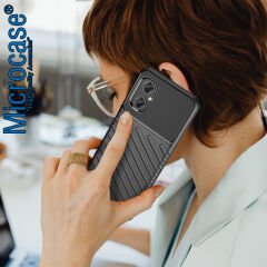 Microcase Xiaomi Redmi Note 11R - Poco M4 5G Thunder Serisi Darbeye Dayanıklı Silikon Kılıf - AL3421