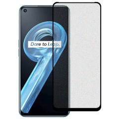 Microcase Realme 9 Pro için Tam Kaplayan Çerçeveli Mat Cam Koruma - AL3124