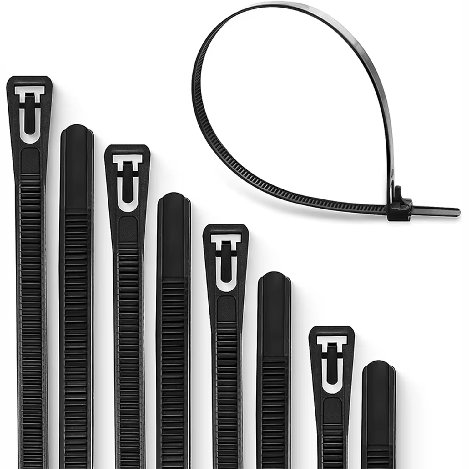 Microcase Yeniden Kullanılabilir Bağcık Kablo Eşya Sabitleme Düzenleme Bağı 20cm  5 ADET - AL5254
