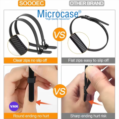Microcase Yeniden Kullanılabilir Bağcık Kablo Eşya Sabitleme Düzenleme Bağı 20cm  5 ADET - AL5254