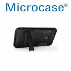 Huawei P9 Lite Mini Alfa Serisi Armor Standlı Kılıf+Cam Koruma