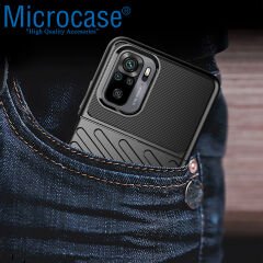 Microcase Xiaomi Poco M5s - Redmi Note 10S Thunder Serisi Darbeye Dayanıklı Silikon Kılıf - AL3421