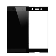 Xperia Xa1 Ultra Siyah Çerçeveli Tempered Glass Ekran Koruma