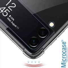 Microcase Samsung Galaxy Z Flip 3 Parmak Tutuculu Kalemli Köşe Korumalı Kılıf - AL3161