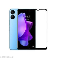 Microcase TECNO Spark 9 Pro/TECNO Spark 9T Tam Kaplayan Çerçeveli Tempered Ekran Koruyucu - Siyah AL3276