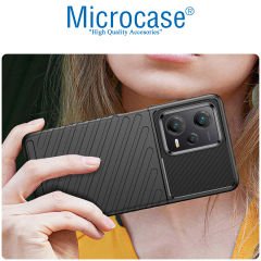 Microcase Xiaomi Redmi Note 12 Global Thunder Serisi Darbeye Dayanıklı Silikon Kılıf - AL3421
