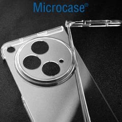Microcase Oneplus Open / Oppo Find N3 Için Sert Kristal Kapaklı Kılıf Şeffaf- AL3157