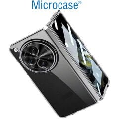 Microcase Oneplus Open / Oppo Find N3 Için Sert Kristal Kapaklı Kılıf Şeffaf- AL3157