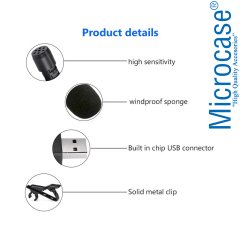 USB Girişli Bilgisayar Laptop Yaka Mikrofonu AL2563