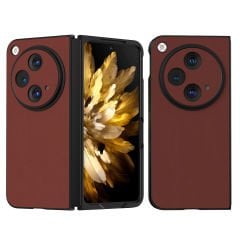 Microcase OnePlus Open /Oppo Find N3 için Deri Desenli Plastik Koruma Kılıf - AL3156