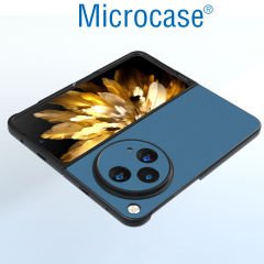 Microcase OnePlus Open /Oppo Find N3 için Deri Desenli Plastik Koruma Kılıf - AL3156