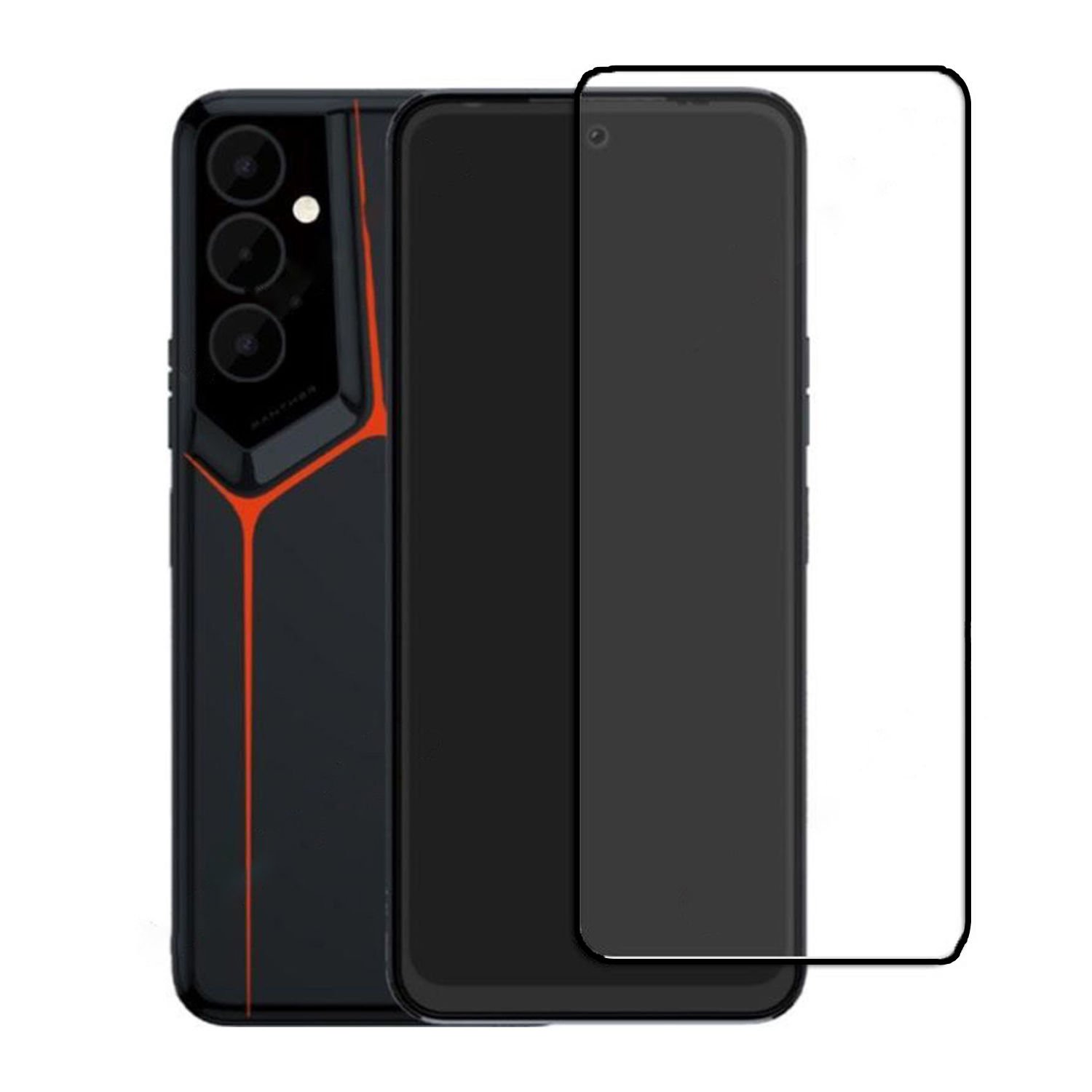 Microcase TECNO Pova Neo 2 Tam Kaplayan Çerçeveli Tempered Ekran Koruyucu - Siyah AL3276