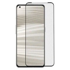 Microcase Realme GT2 Pro için Tam Kaplayan Çerçeveli Mat Cam Koruma - AL3124