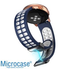 Microcase Amazfit Bip U Pro 40mm için Mıknatıslı Delikli Silikon Kordon Kayış - KY84