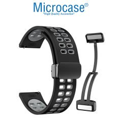 Microcase Amazfit Bip U Pro 40mm için Mıknatıslı Delikli Silikon Kordon Kayış - KY84